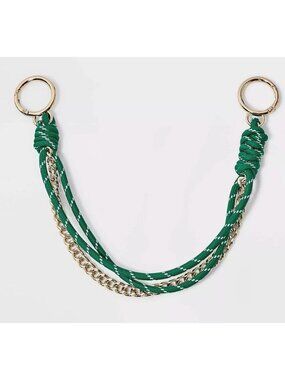 Universal Thread Green & Gold Braided Sport Cord Bag Charm